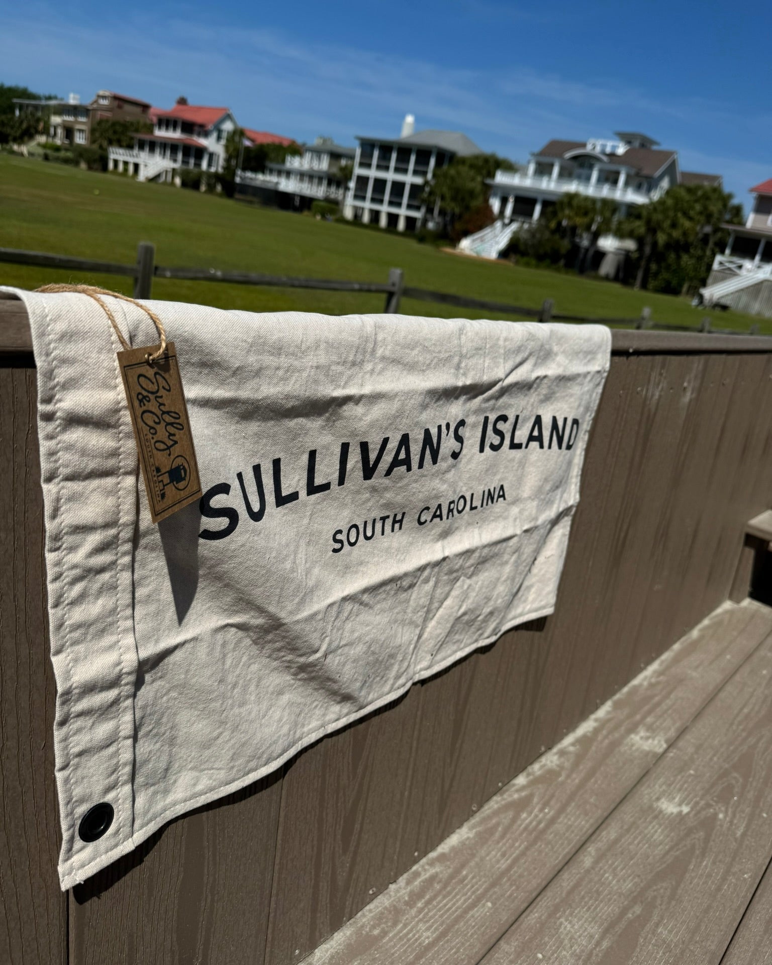 The Sullivan’s Island Hand-Painted Canvas Flag